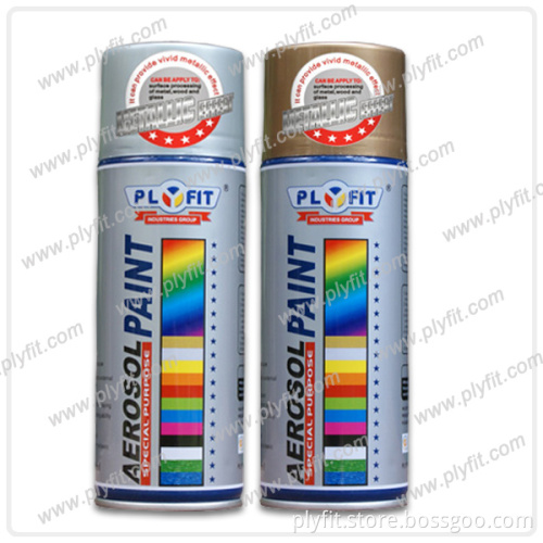 Wood vivid metallic effect spray paint
